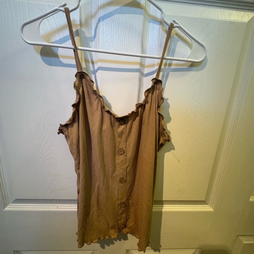 Tan Button-Down Camisole